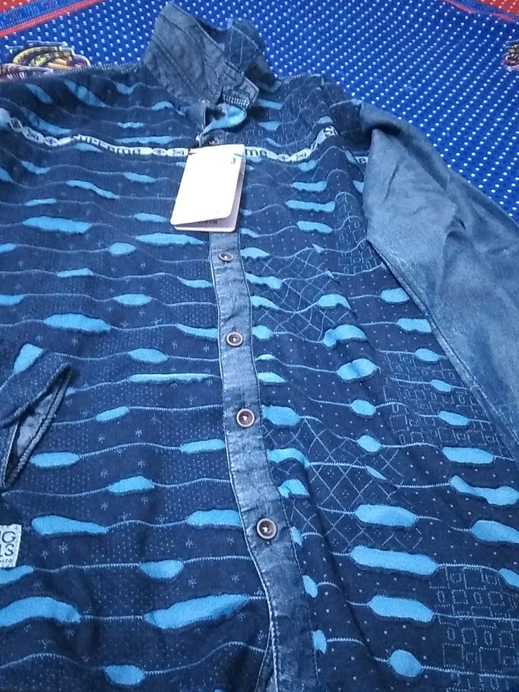 Denim Shirt Men Branded