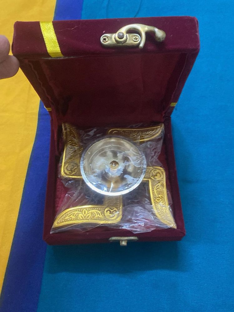 Decorative Swastik Diya  Box