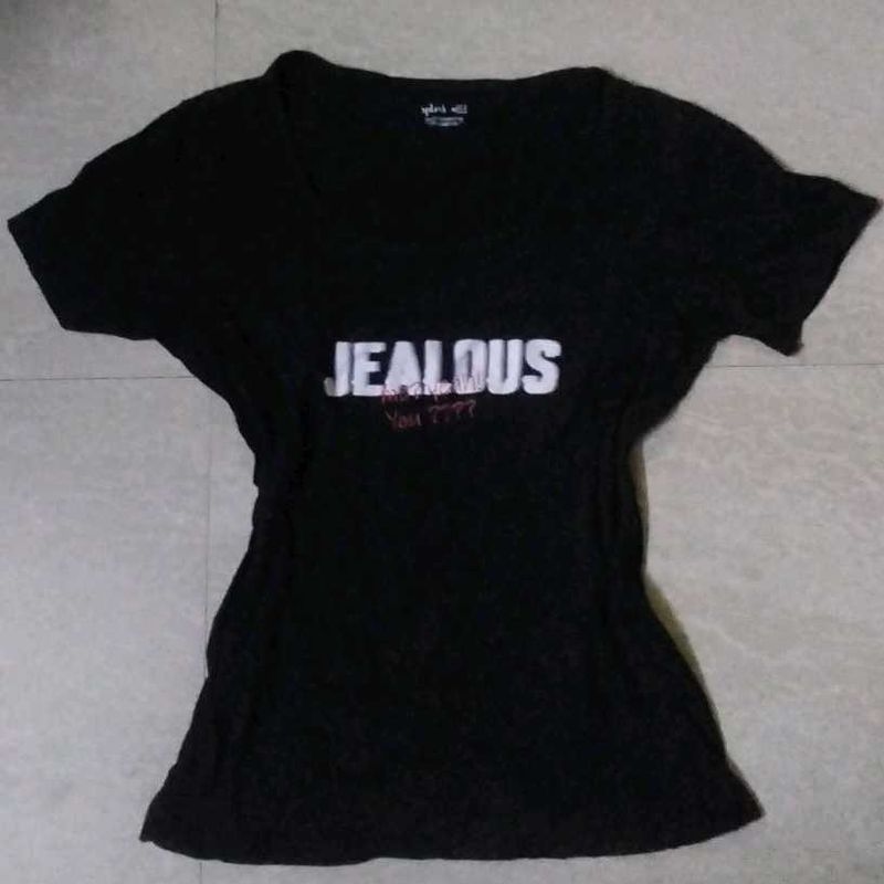 Black "JEALOUS" Graphic T-Shirt