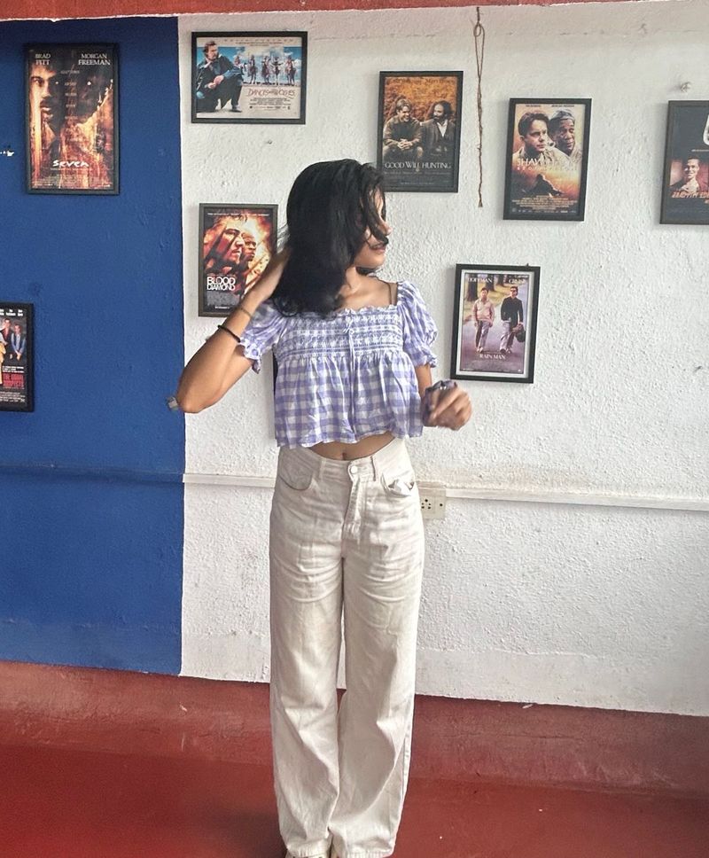 Beige Straight Leg Pants