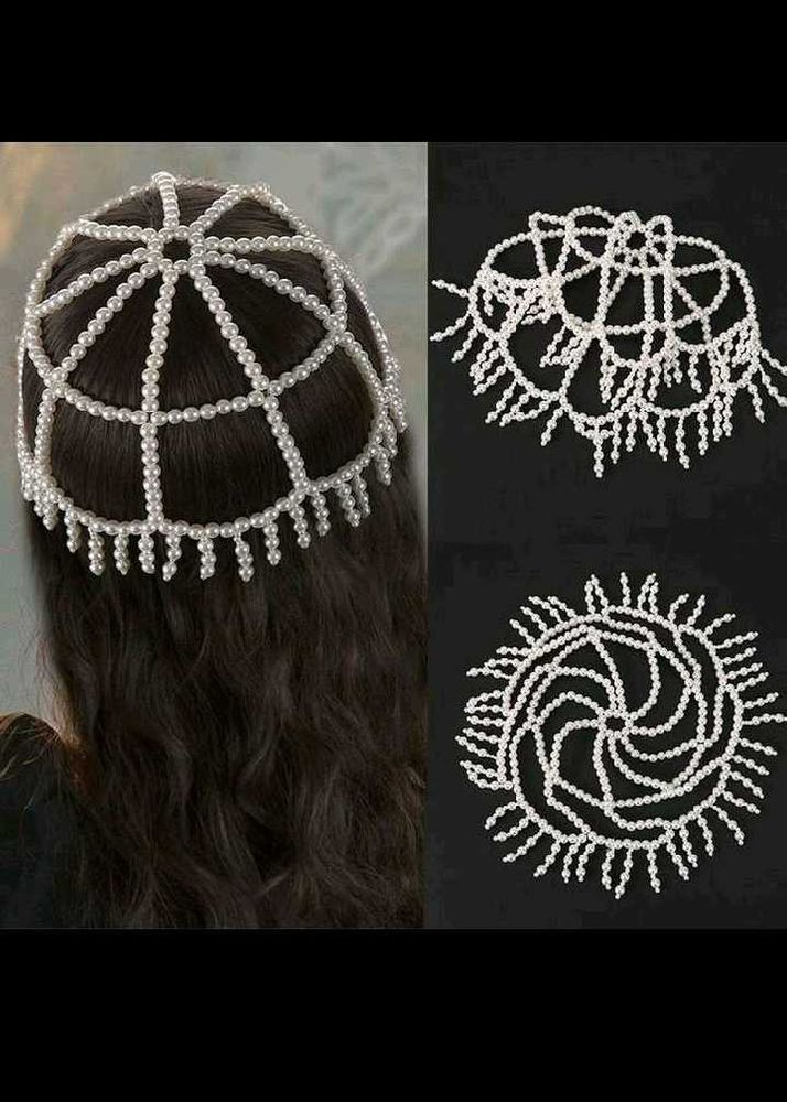 Pearl Hair Net /  Juda Cover / Bridal Hea Accessor