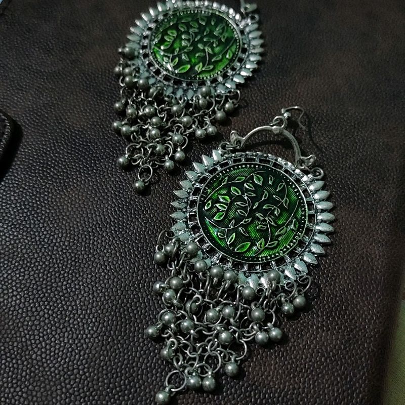 Beautiful Bahubali Minakari jhumka