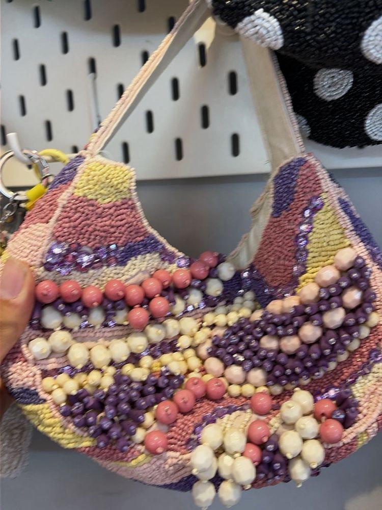 Boho Beaded Clutch Bag