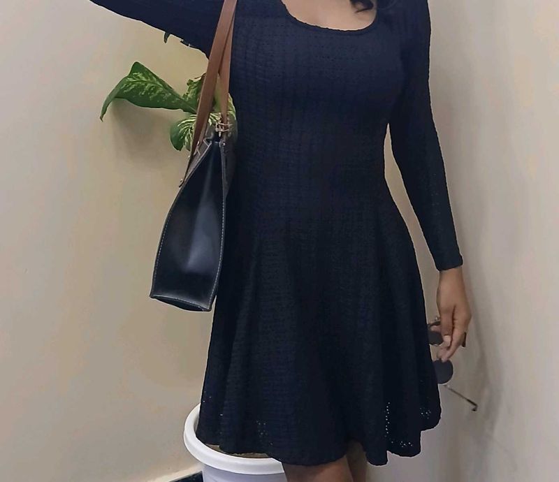 Chic Black Fit &amp; Flare Dress