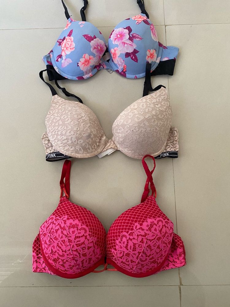 Victoria's Secret Pink Bras - Set of 3