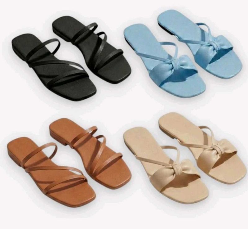 Stylish Flat Sandals - Multiple Colors