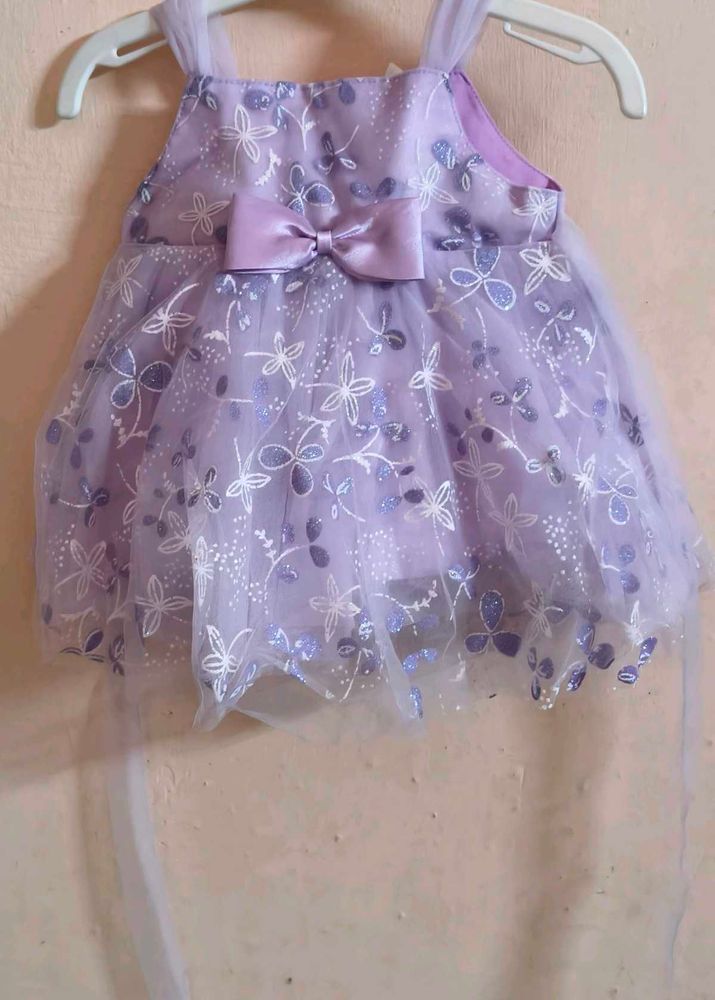 Sparkly Lavender Butterfly Dress