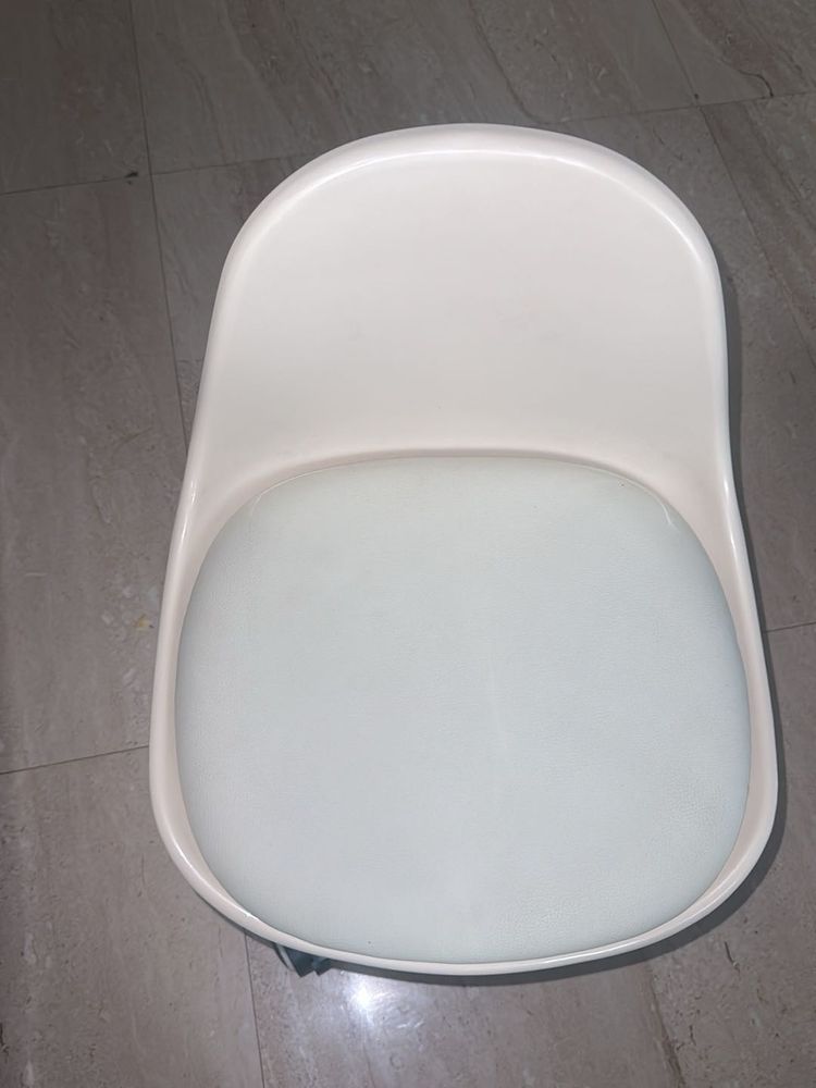 Stylish White Accent Chair