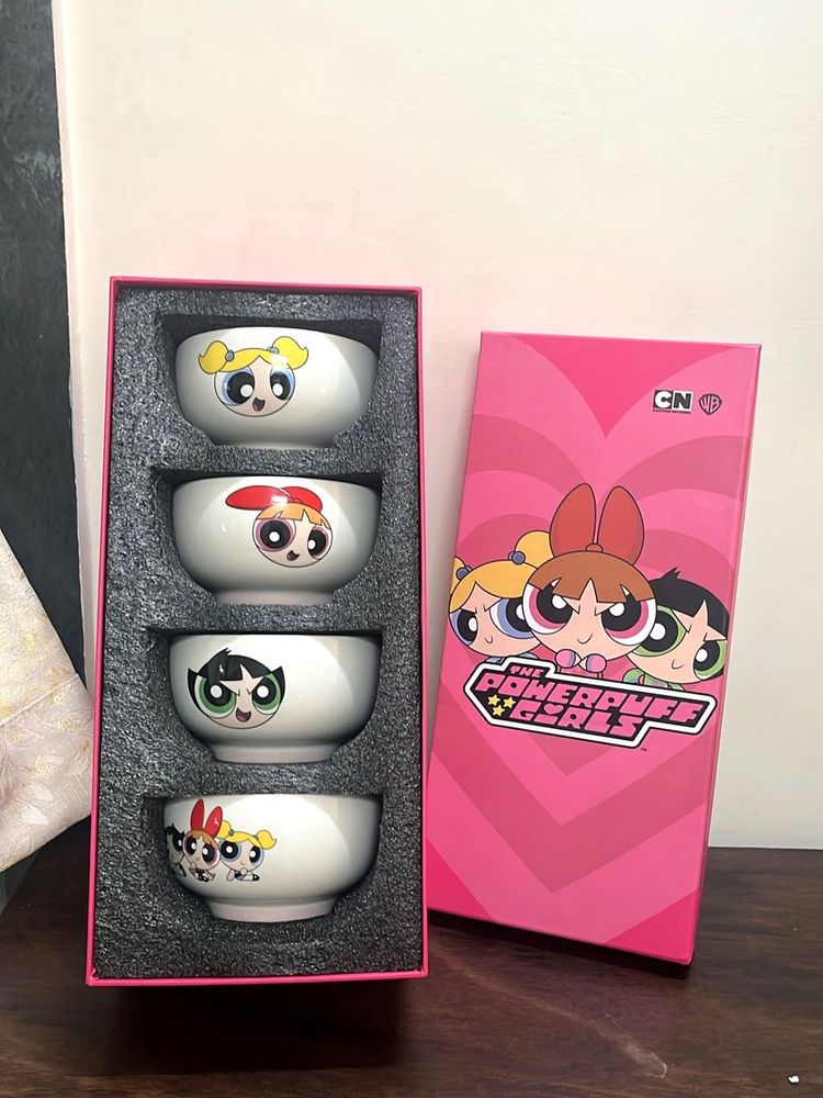 Powerpuff Girls Ceramic Bowls - Set of 4