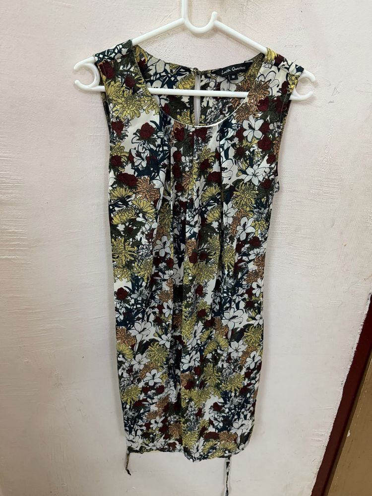 Latin quarters Floral Sleeveless Mini Dress/top