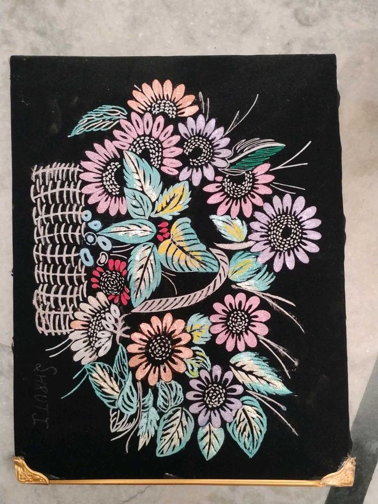 Handmade Floral Art Piece
