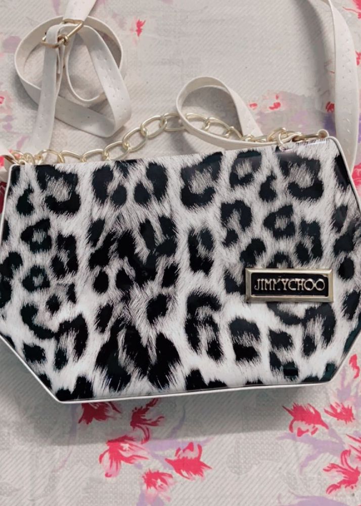 Hand Bag Good New  Condition Black And White