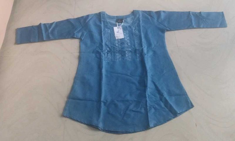 Denim Tunic Top