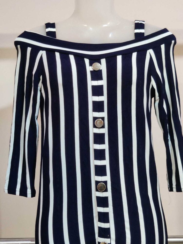 Striped Off-Shoulder Top