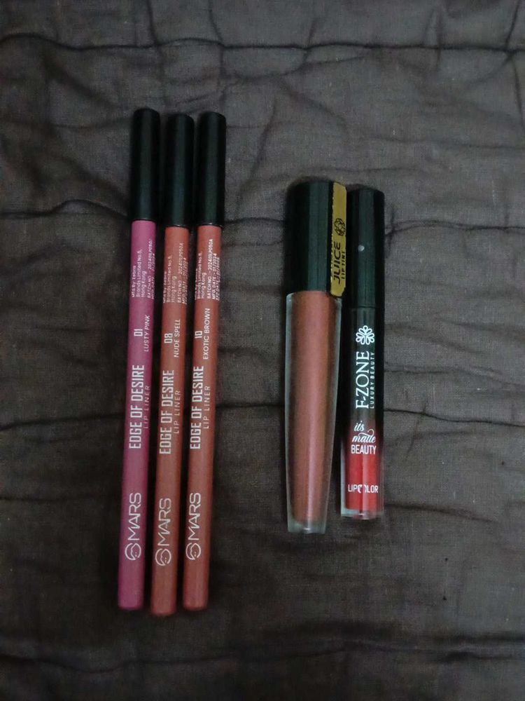 MARS &amp; F-ZONE Lip Liner and Lipstick combo