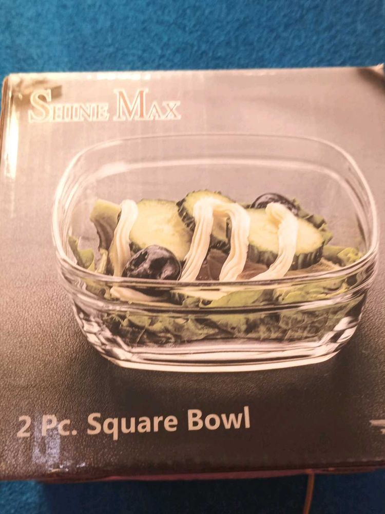 2 Pc Square Bowl