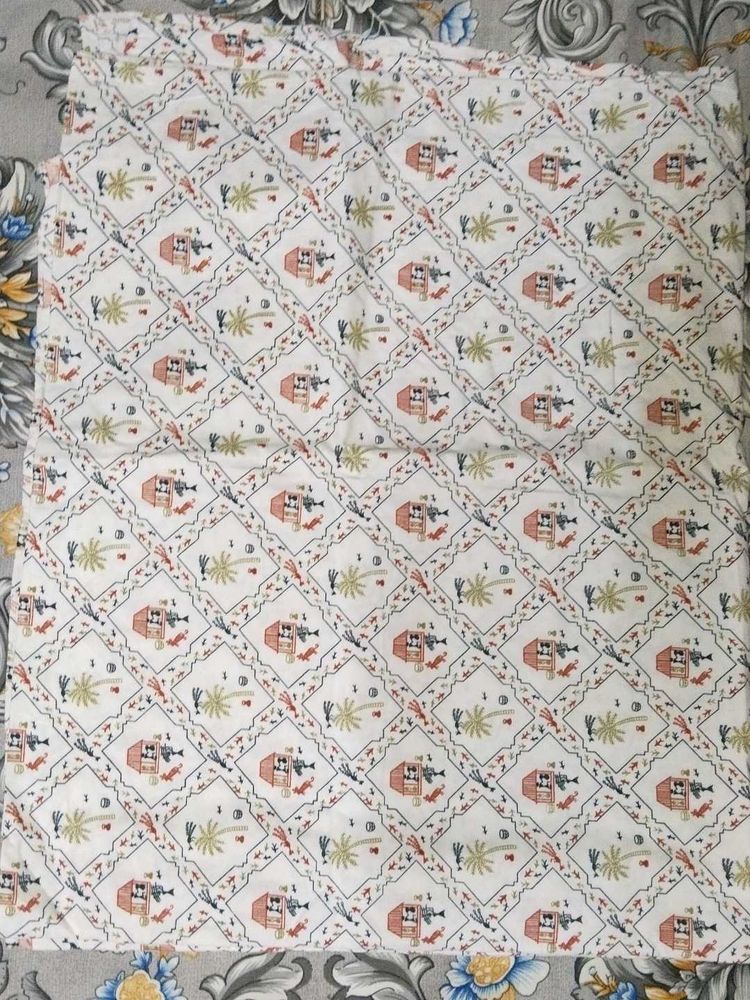 Bedsheet with ethnic pattern
