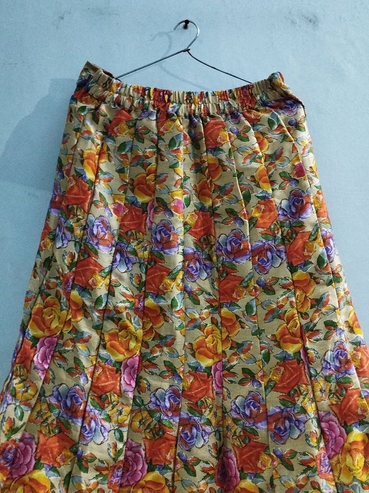 Floral Printed Long Skirt