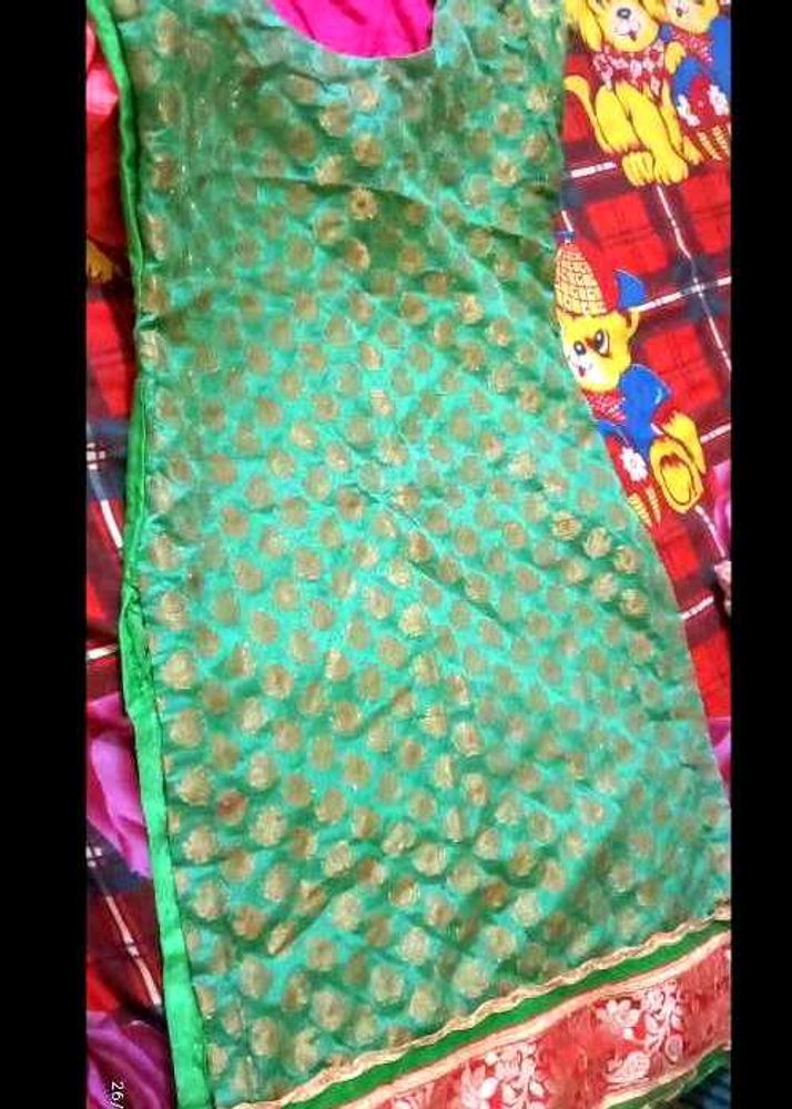 Green Dress Material Kurti