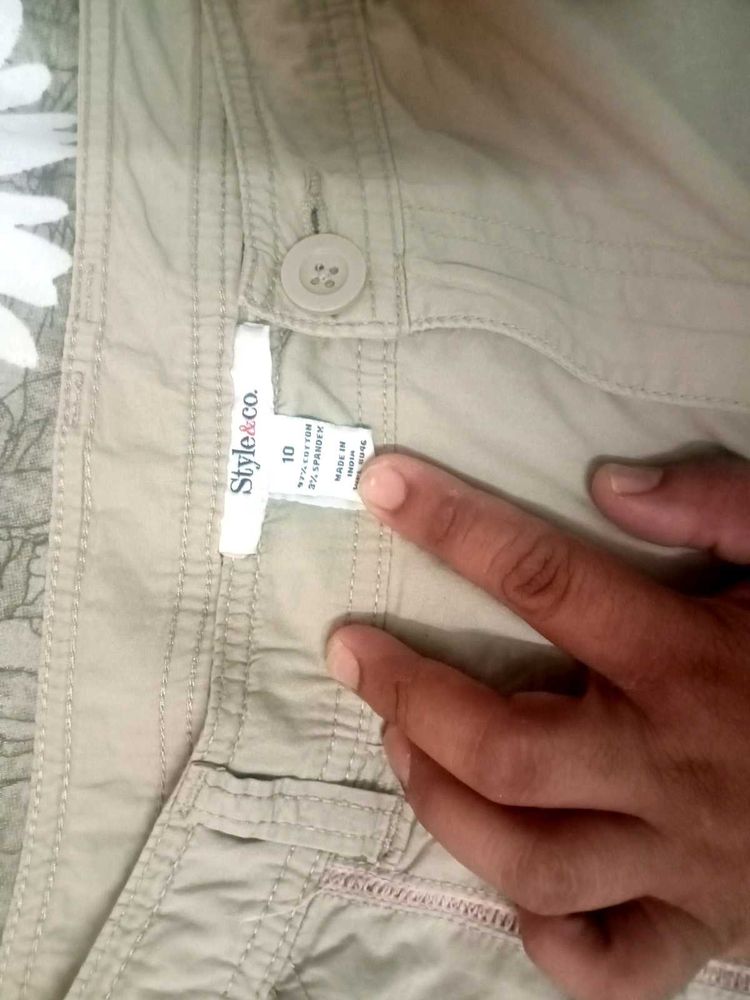 Style &amp; Co. Khaki Cargo Pants