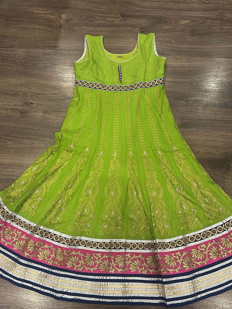 Beautiful Green Anarkali Gown