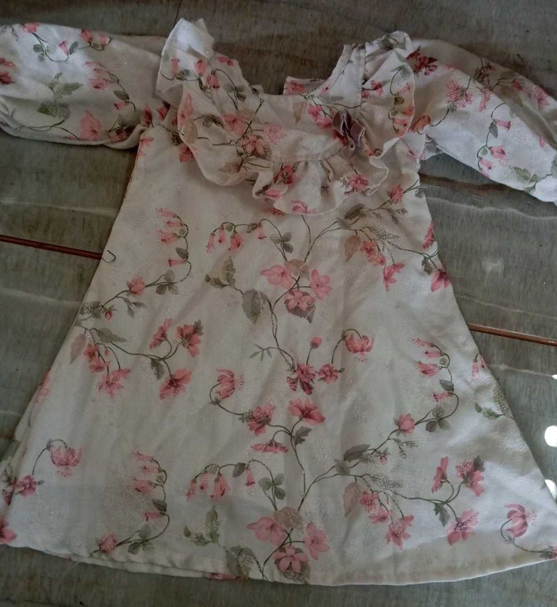 Charming Floral Print Dress