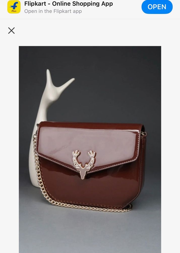 Allen Solly Patent Crossbody Bag