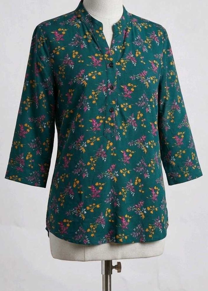 Green Floral Tunic