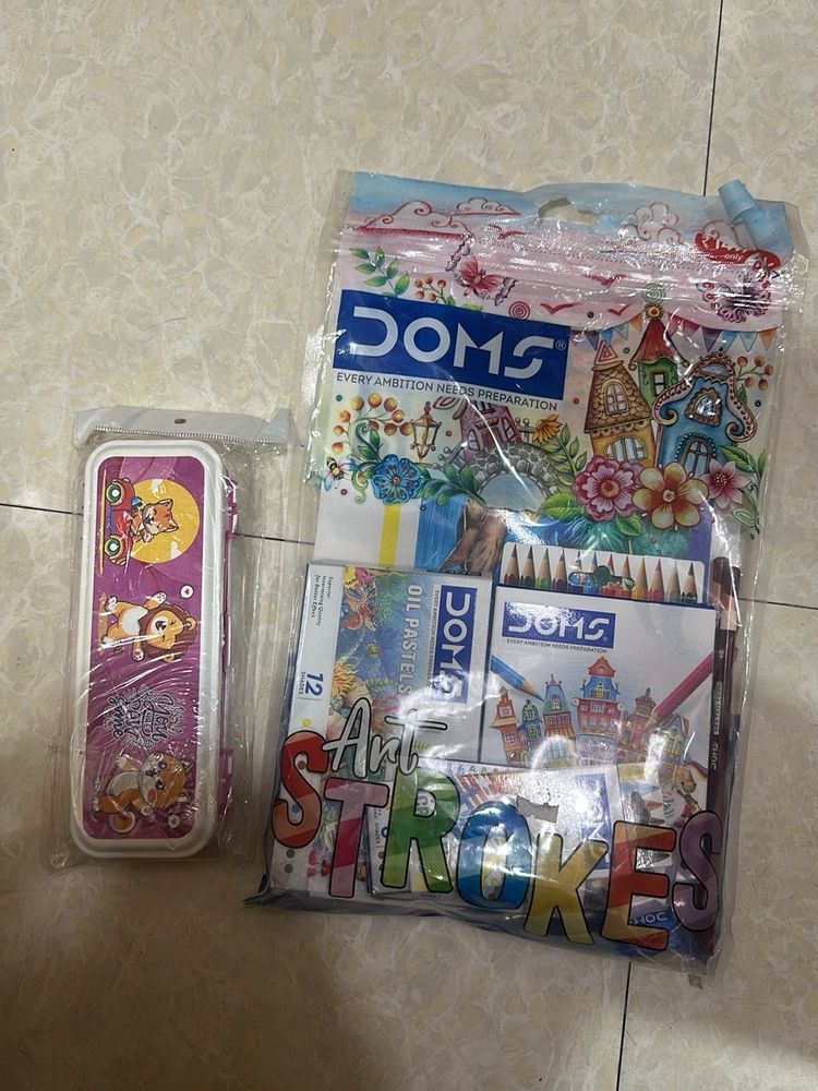 DOMS Art Supplies Kit with Pencil Box