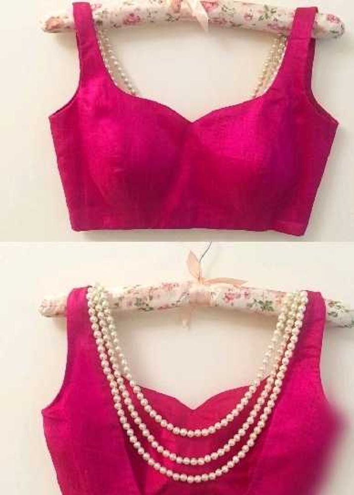 Elegant Pink Silk Blouse