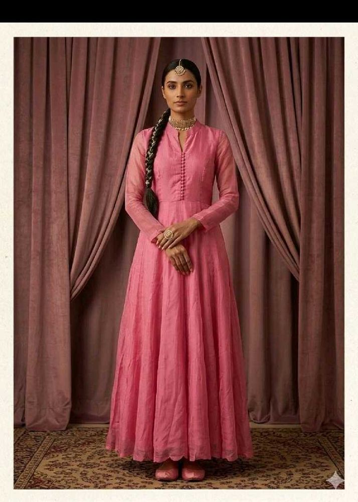 Pink Anarkali Gown