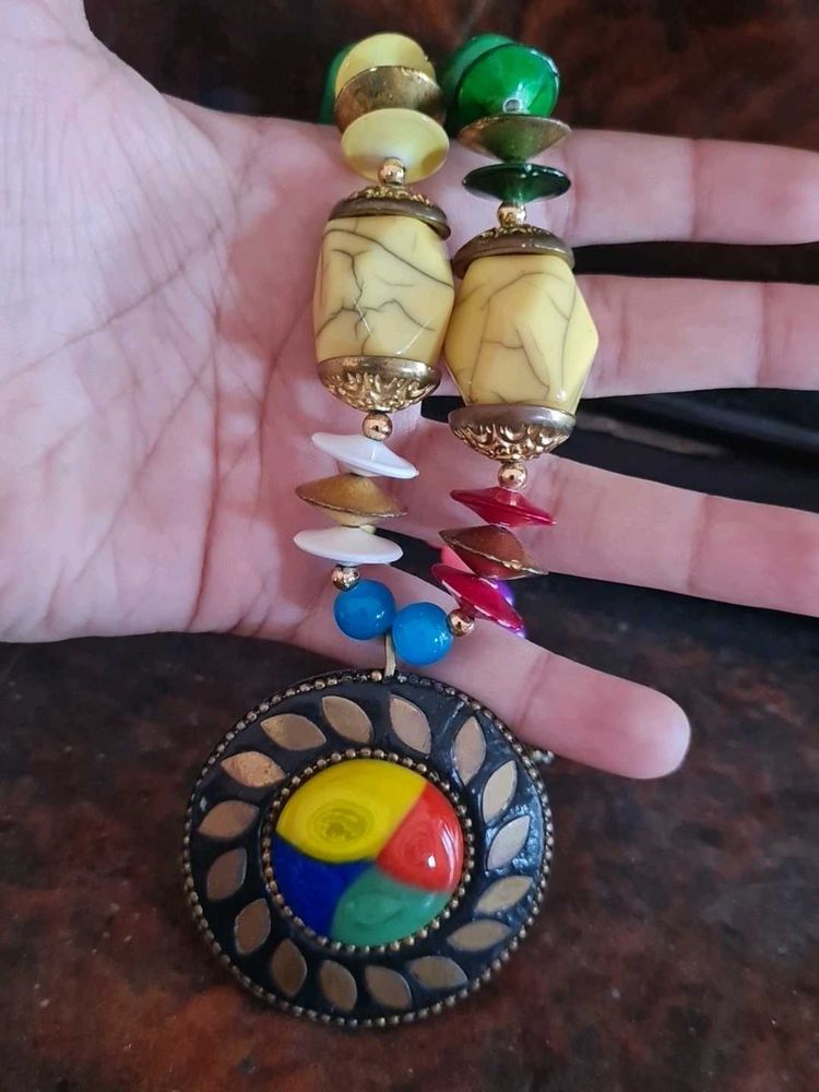 Unique Colorful Statement Necklace