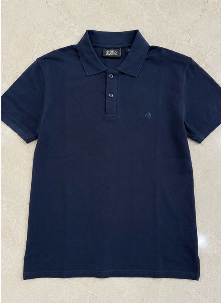 Premium Navy Blue Polo Shirt Size M