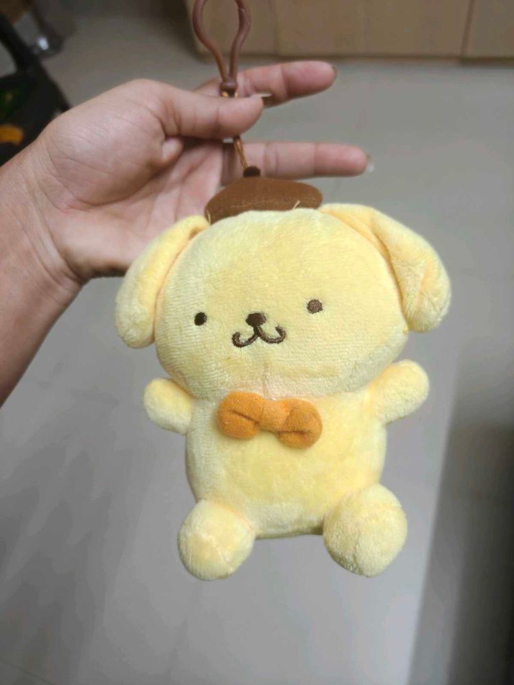 Cute Pompompurin Plush Keychain Bag Charm