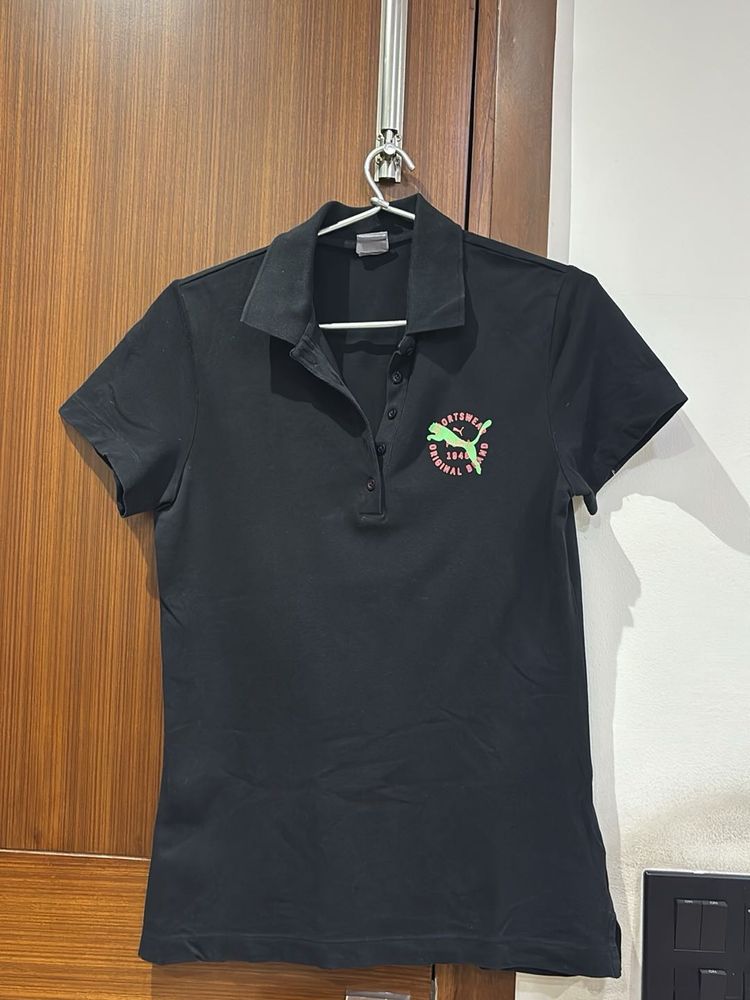 Puma Black Polo Shirt