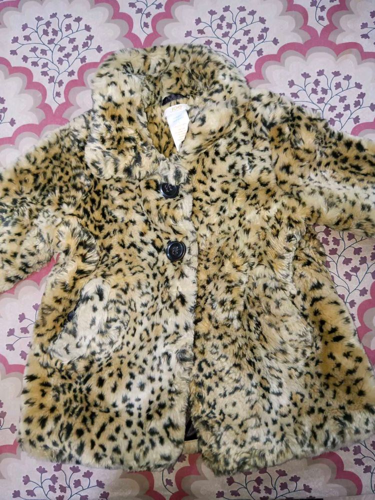 Leopard Print Imported Fur Coat