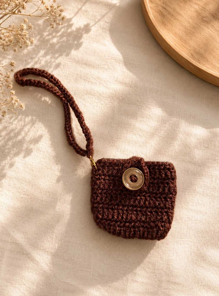 Handmade Crocheted Card Holder