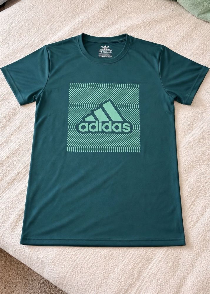 Adidas Teal Graphic T-Shirt