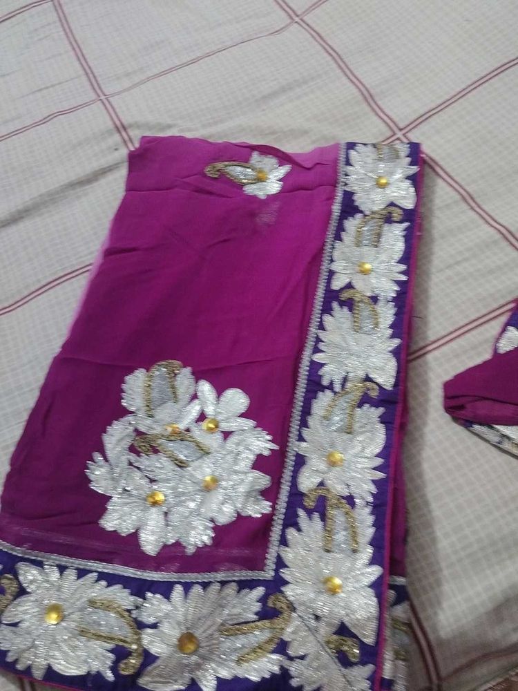 Exquisite Embroidered Saree