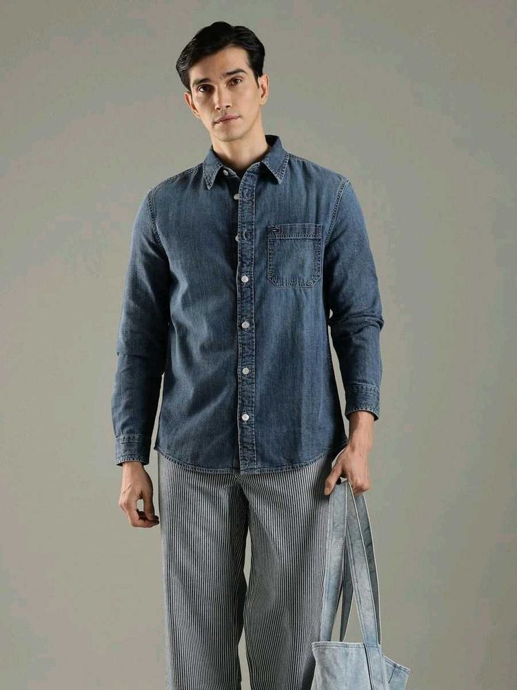 Tommy Hilfiger Blue Denim Shirt