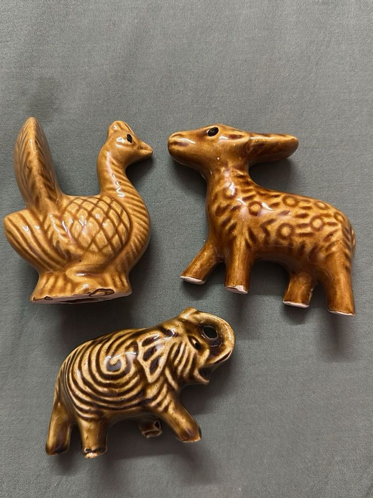 Ceramic Animal Figurines Set