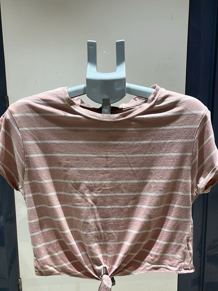 baby pink tie not top