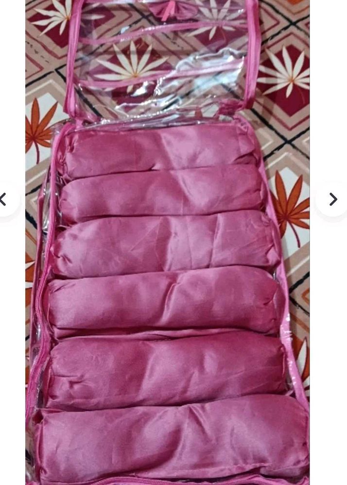Premium Pink Bangle Storage Box with Transparent