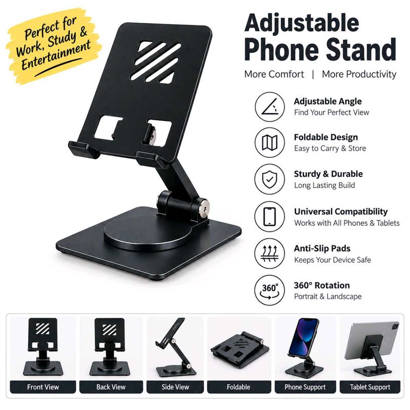Foldable Mobile Phone Holder