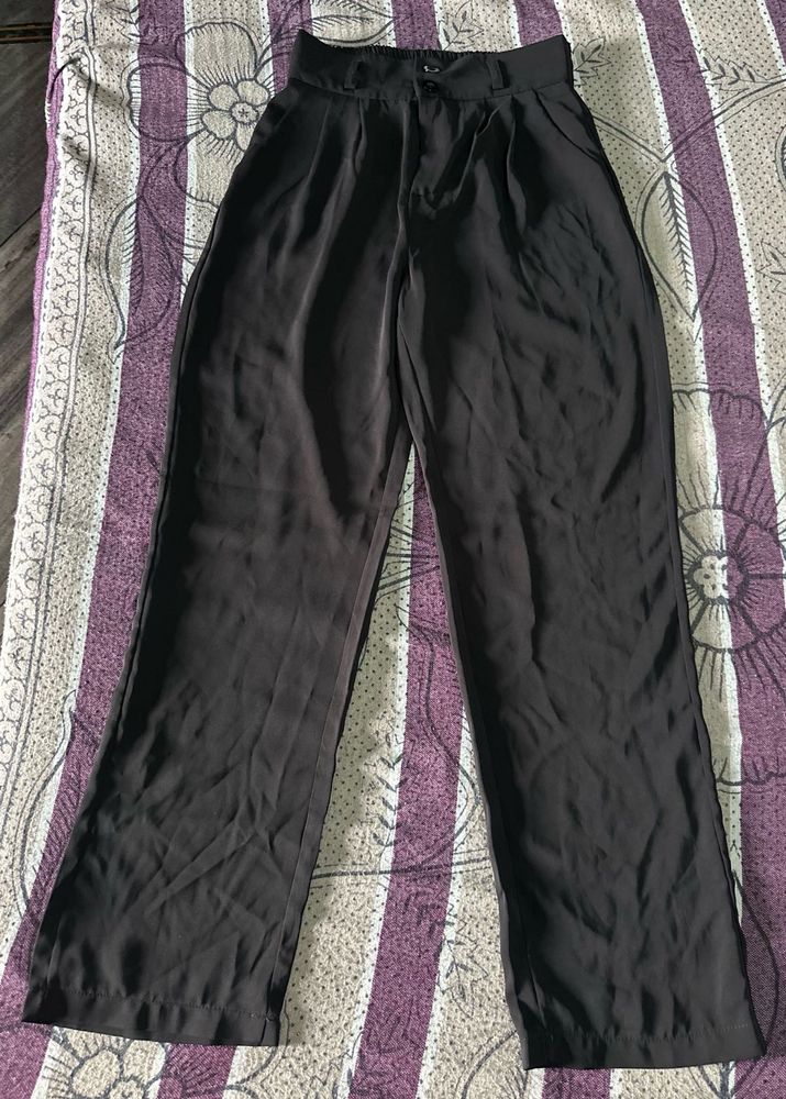 Black Wide Leg Trousers
