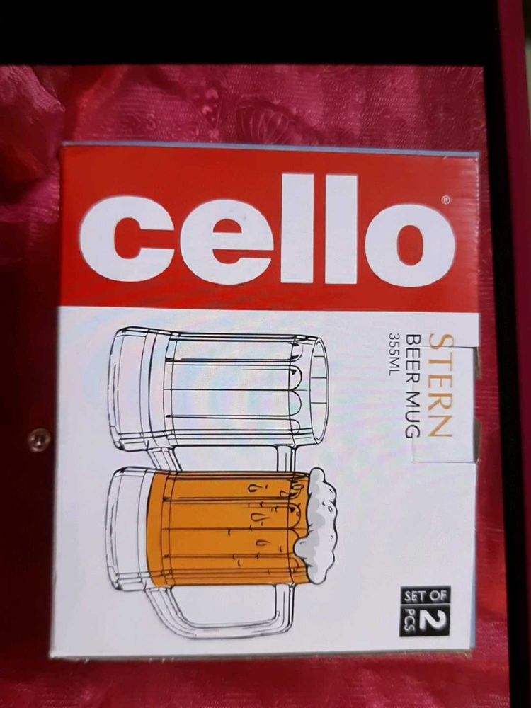 Cello Beer Mugs Set of 4