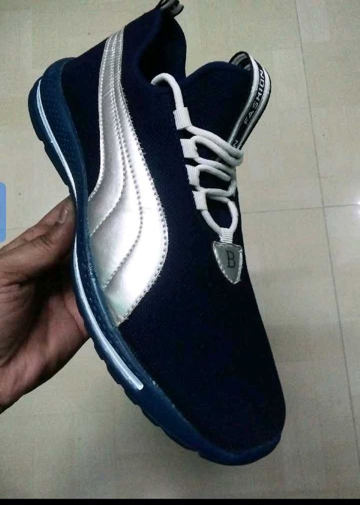 Stylish Navy Blue Sneakers