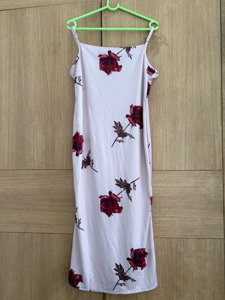 Floral Spaghetti Strap Midi Dress