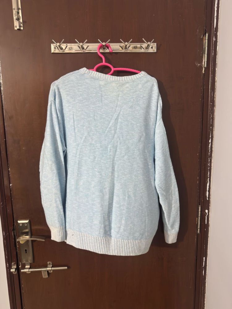 Cozy Light Blue Sweater