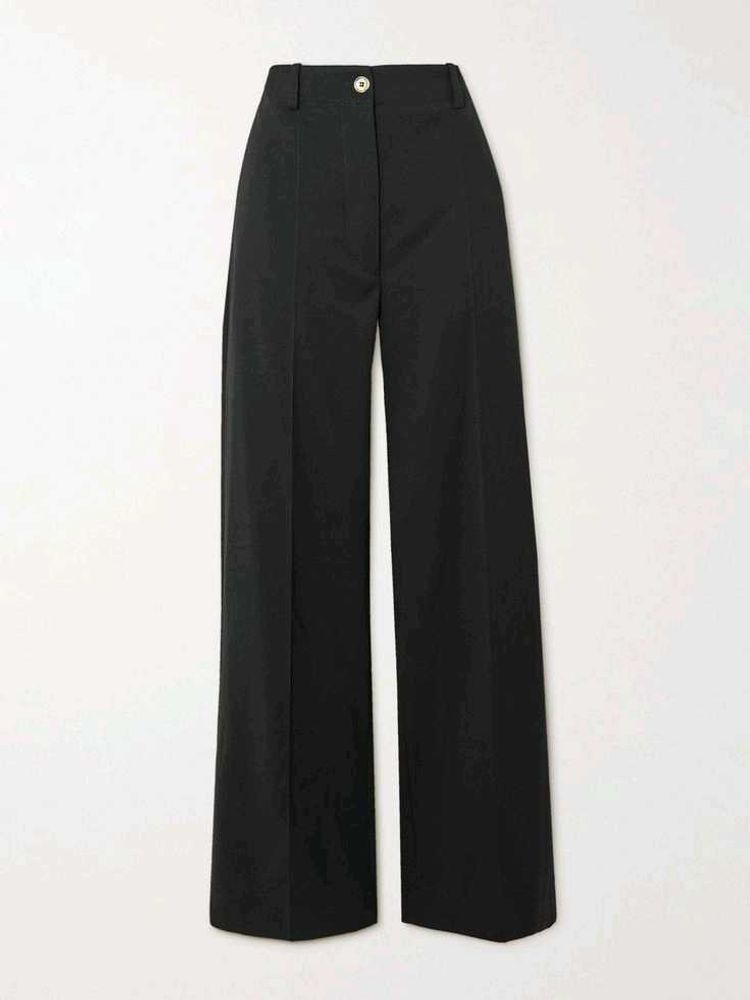 Classic Black Wide-Leg Trousers